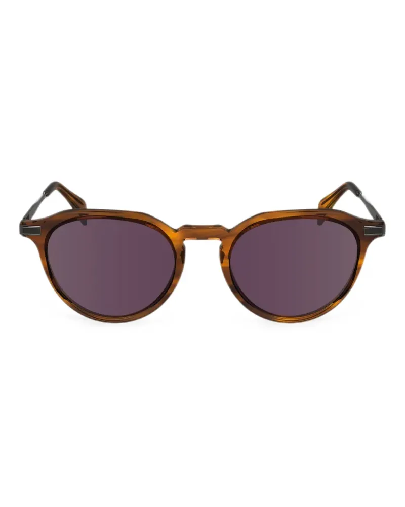Paul Smith Keats Sonnenbrille mit rundem Gestell - Braun Braun