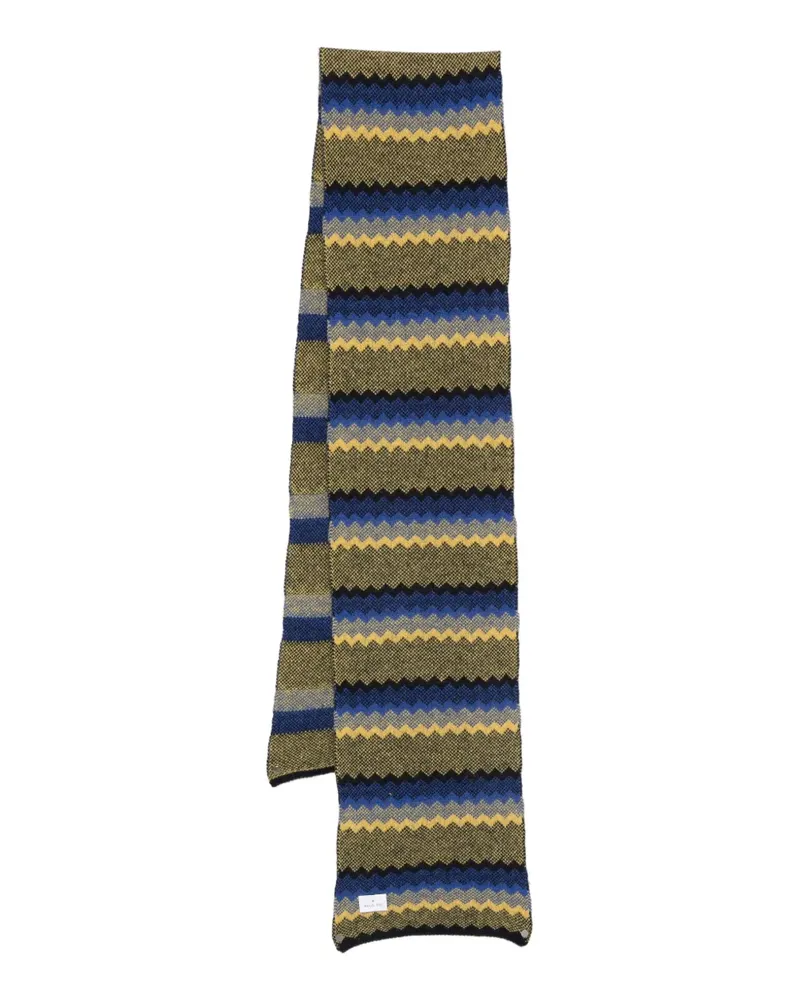 Manuel Ritz wool-blend scarf - Blau Blau