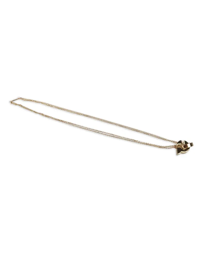 Ferragamo Double-Gancini Halskette - Gold Gold