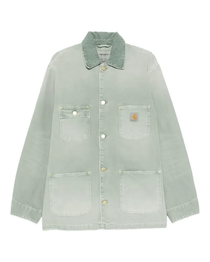 Carhartt WIP corduroy-collar logo-patch jacket - Grün Grün