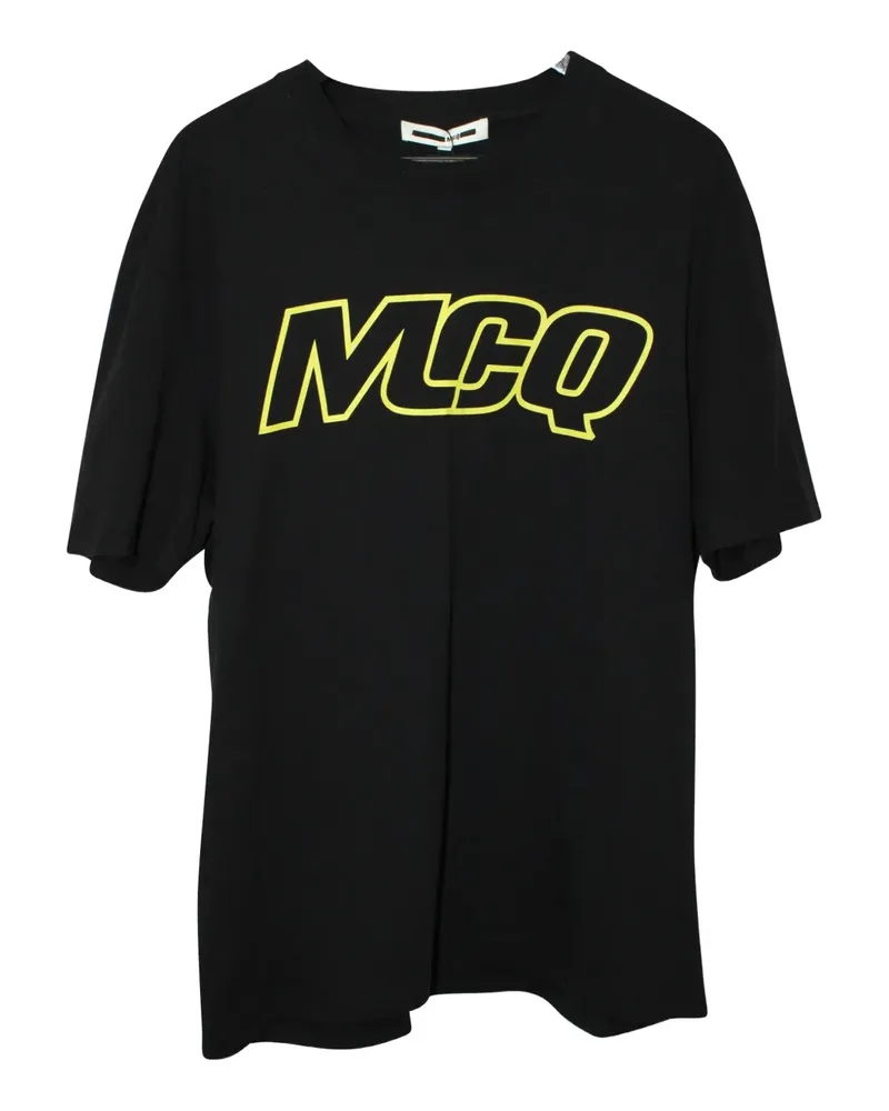 McQ logo-print T-shirt - Schwarz Schwarz