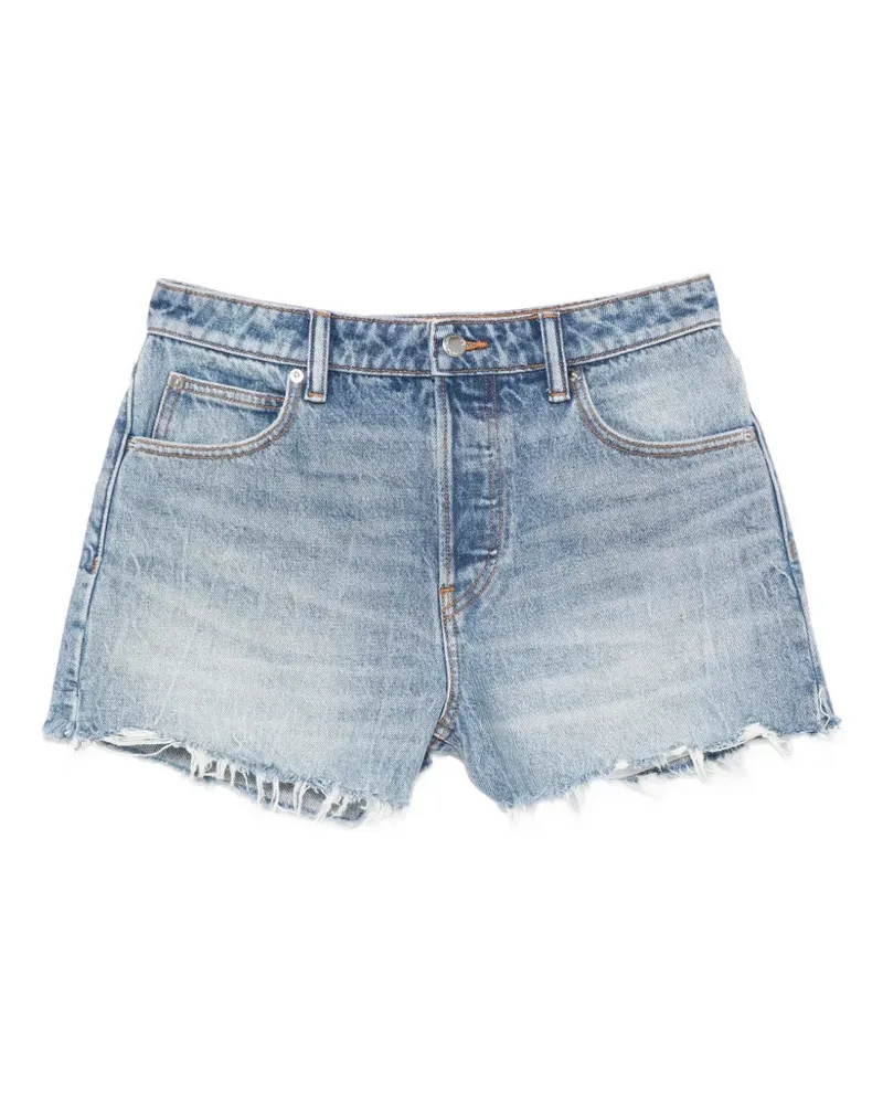 Alexander Wang distressed-effect shorts - Blau Blau