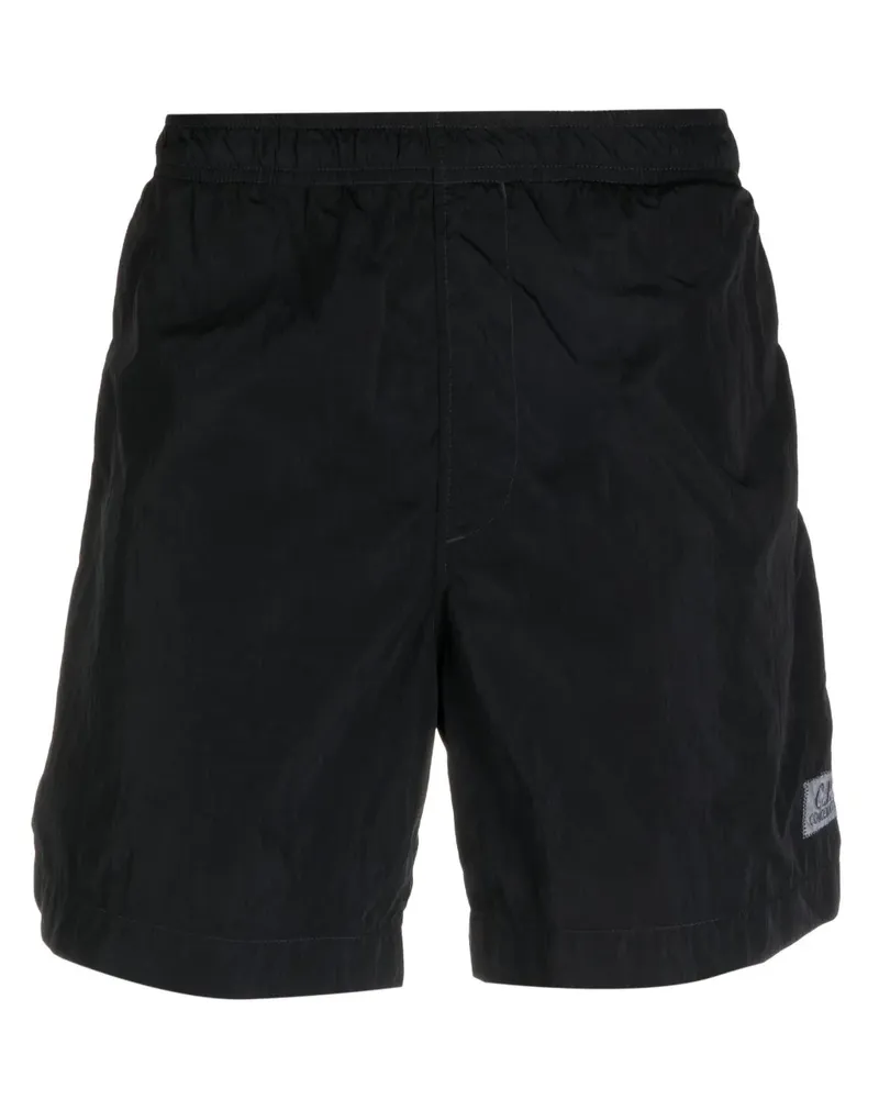 C.P. Company Badeshorts mit Logo-Patch - Blau Blau