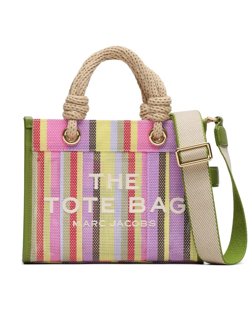 Marc Jacobs The Tote Bag striped mesh tote bag - Grün Grün