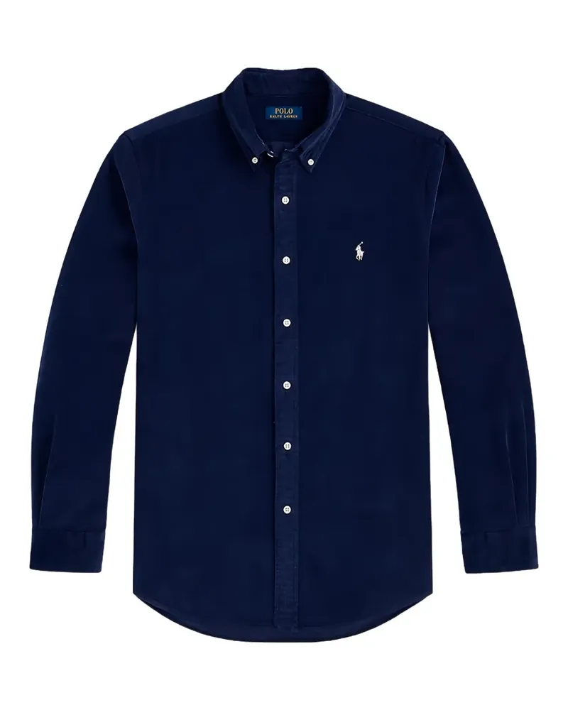 Ralph Lauren Cordhemd mit Pony-Motiv - Blau Blau