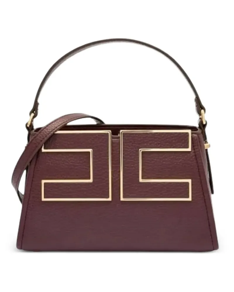 Elisabetta Franchi Tote Bag mit Logo-Detail - Braun Braun