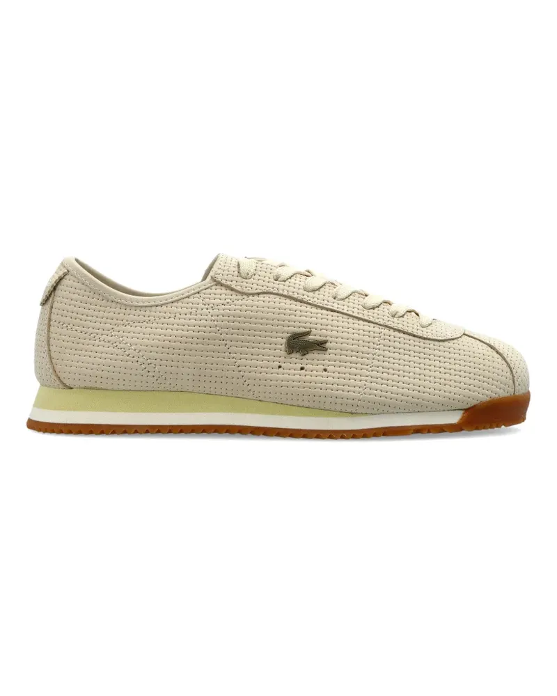 Lacoste perforated logo sneakers - Nude Nude