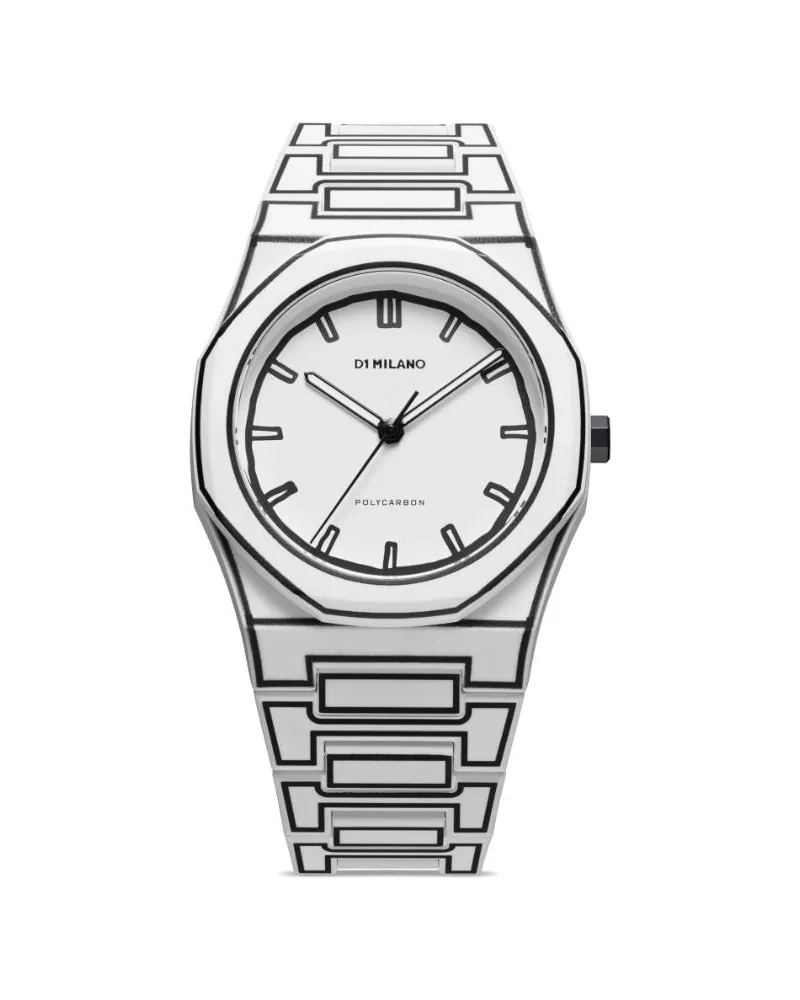D1 Milano Polycarbon 40,5mm - Weiß Weiß