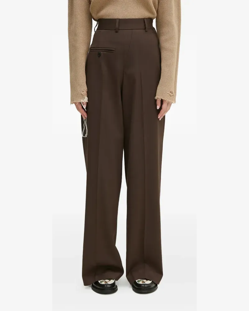 Maison Margiela Hose mit Bundfalten - Braun Braun