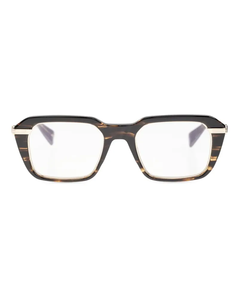 Balmain Brille mit eckigem Gestell - Braun Braun