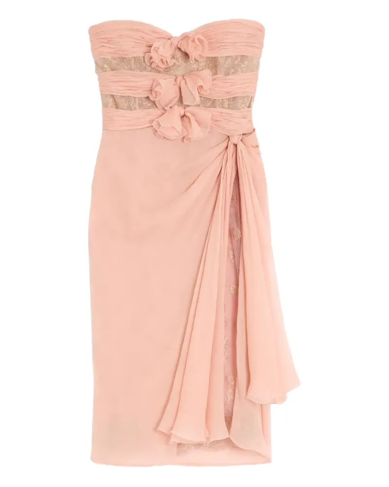 Valentino Garavani Midikleid mit Spitze - Rosa Rosa