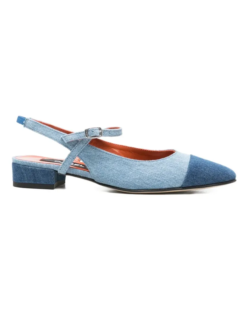 Carel Oceano cap-toe flat pumps - Blau Blau