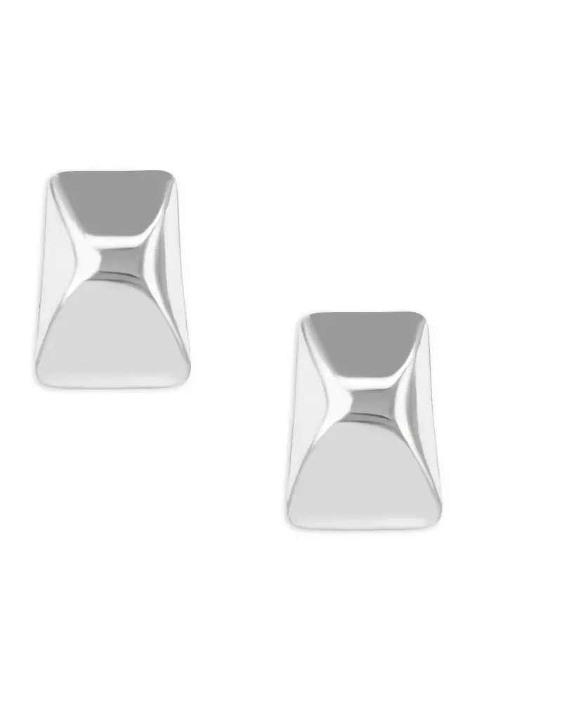 Anine Bing Eckige Ohrringe mit abgerundetem Design - Silber Silber