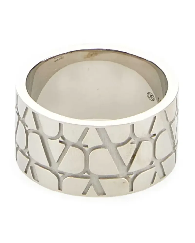Valentino Garavani Toile Iconographe Ring - Silber Silber