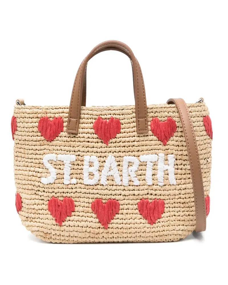 MC2 Saint Barth Handtasche mit Herzmotiv - Nude Nude