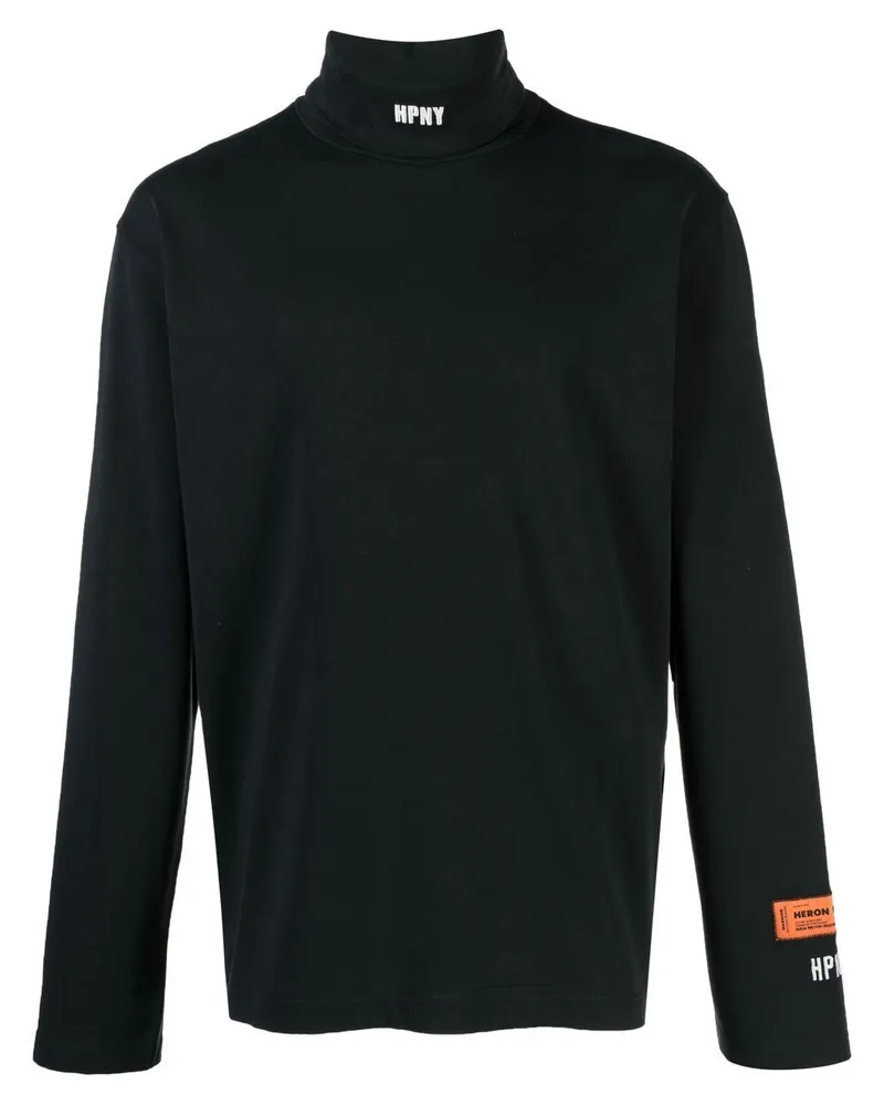 Heron Preston Rollkragenpullover mit HPNY-Stickerei - Schwarz Schwarz