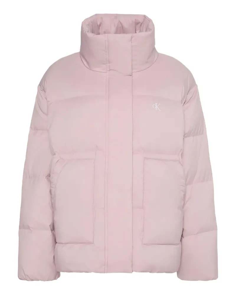 Calvin Klein quilted high-neck jacket - Rosa Rosa