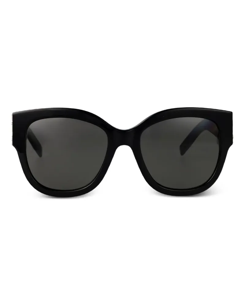 Saint Laurent Sonnenbrille mit Cat-Eye-Gestell - Schwarz Schwarz