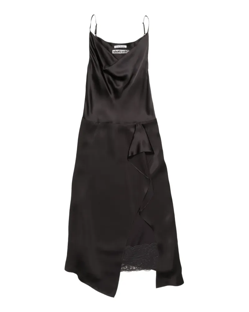 Acne Studios shiny satin slip dress - Braun Braun