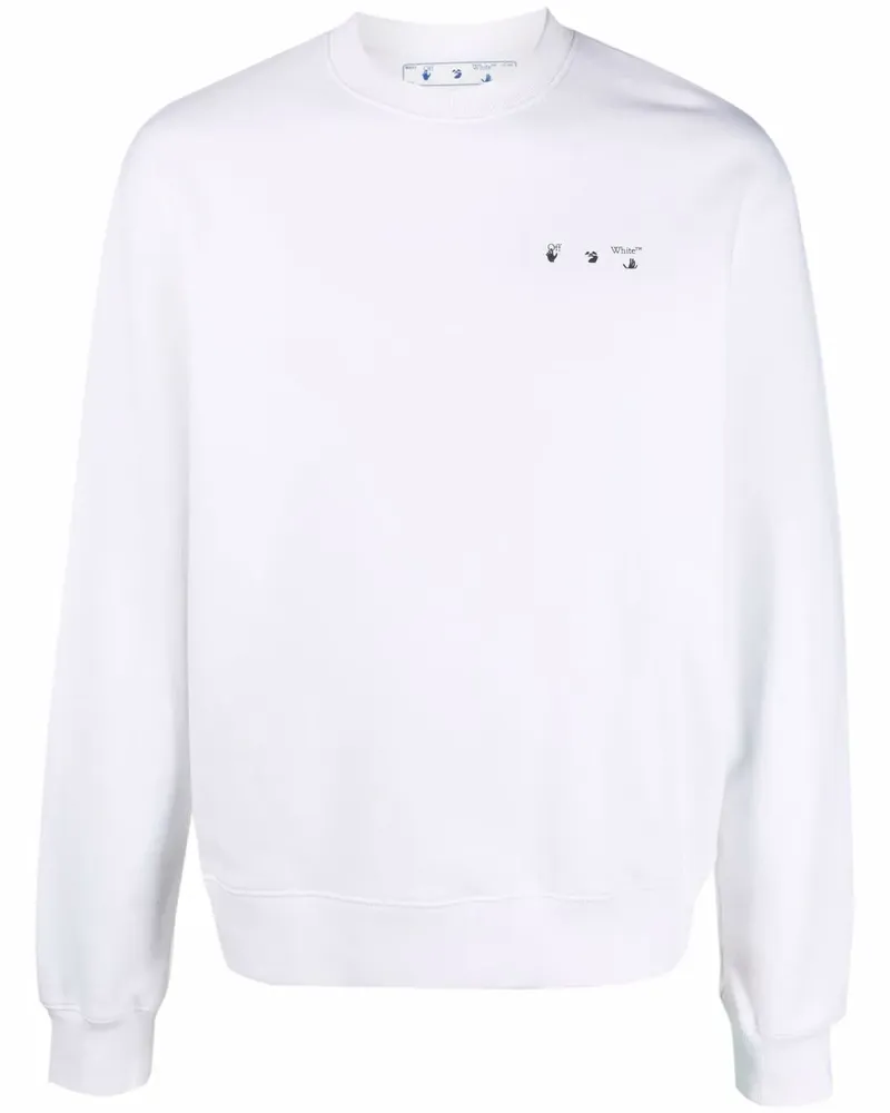 OFF-WHITE Sweatshirt mit Caravaggio-Print - Weiß Weiß