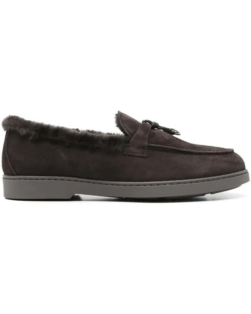 Doucal´s Loafer aus Wildleder mit Quasten - Braun Braun