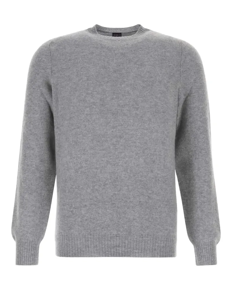 Fedeli Klassischer Kaschmirpullover - Grau Grau