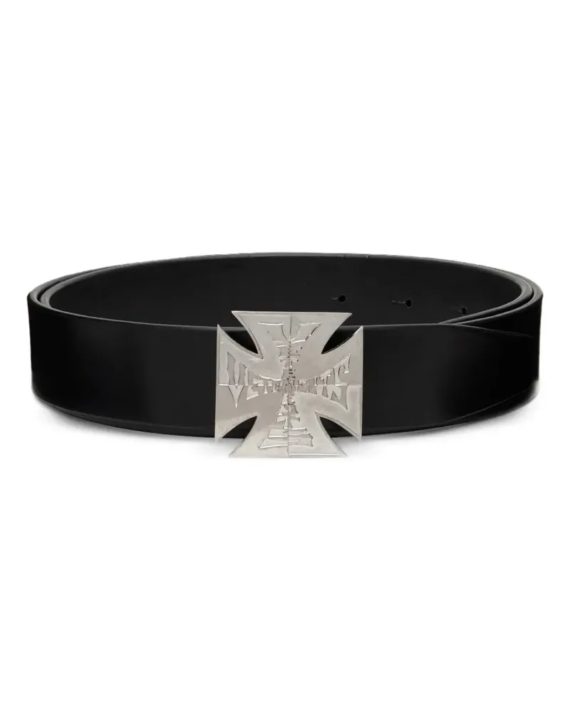VETEMENTS logo-plaque belt - Schwarz Schwarz