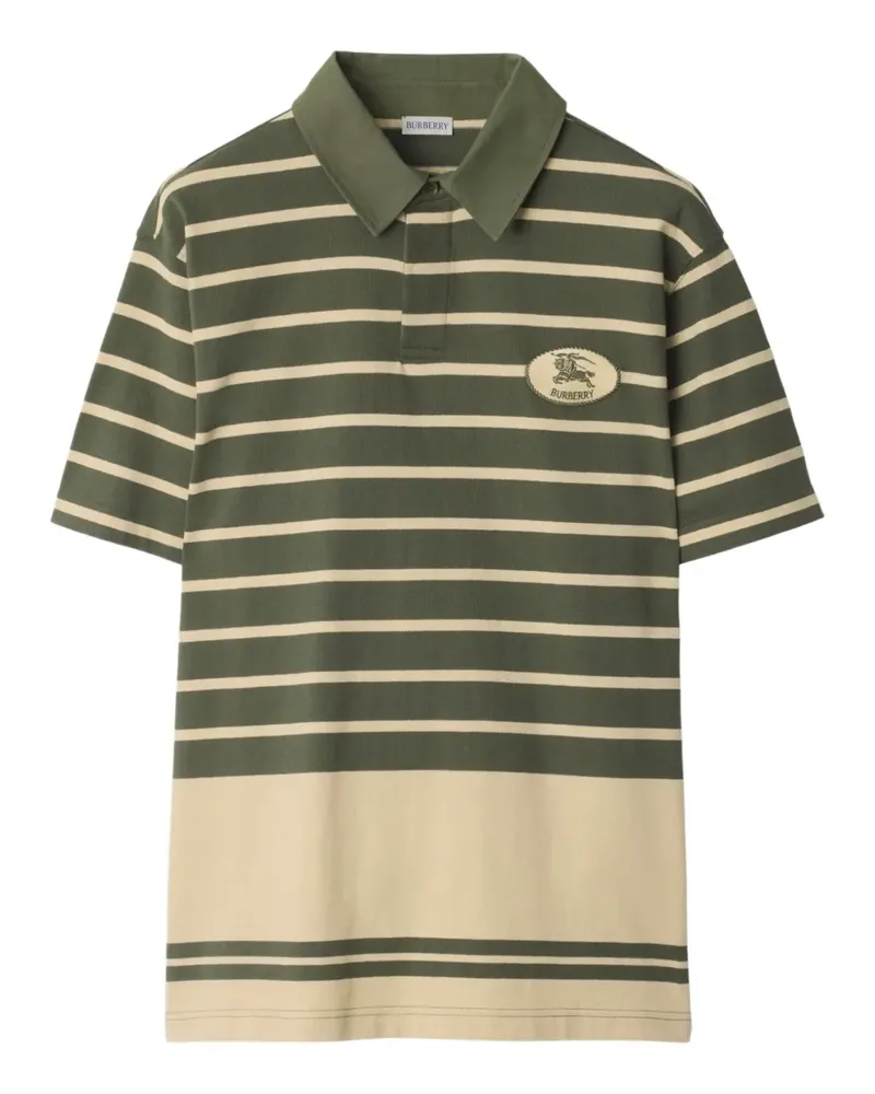 Burberry Gestreiftes Poloshirt - Gelb Gelb