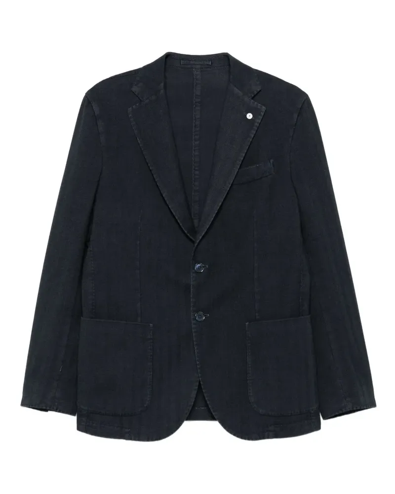 Luigi Bianchi Mantova Geknöpfte Jacke - Blau Blau