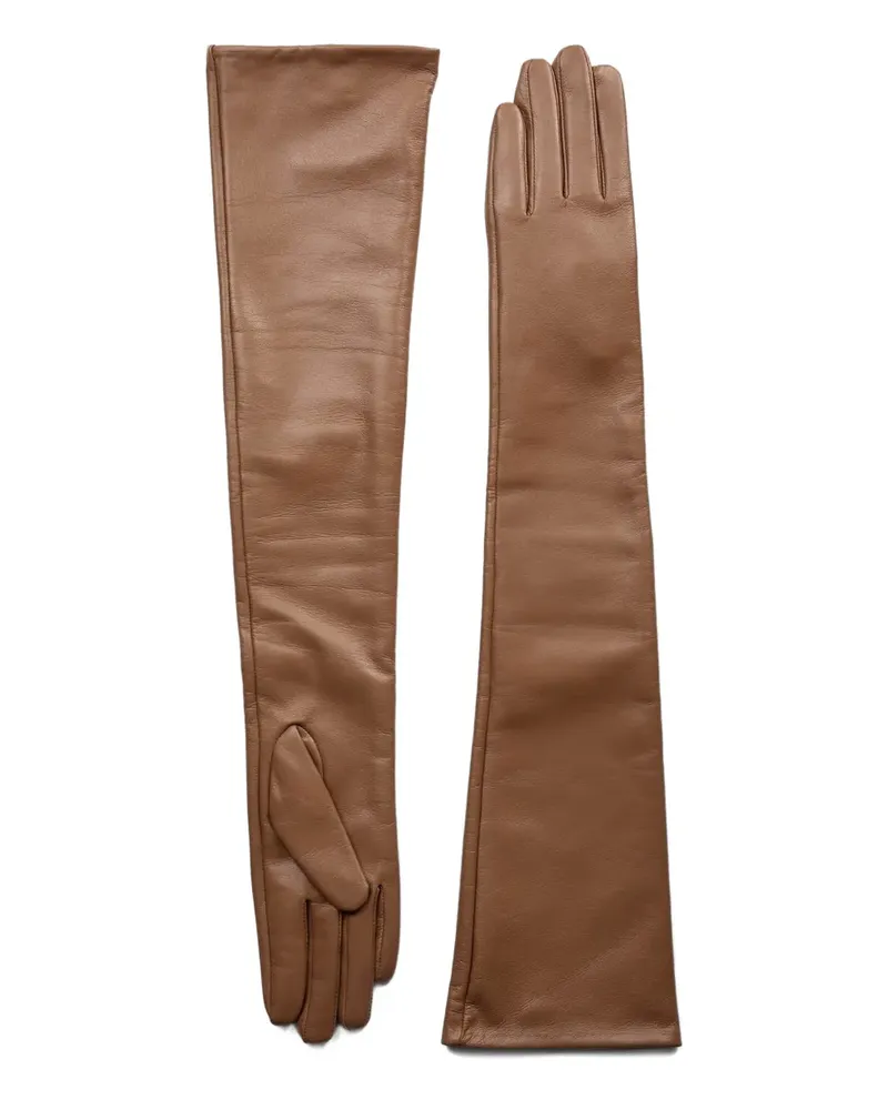 The Garment leather gloves - Braun Braun