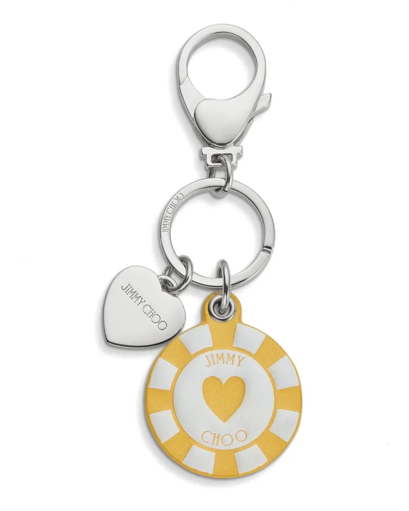 Jimmy Choo Casino Chip Anhänger - Silber Silber