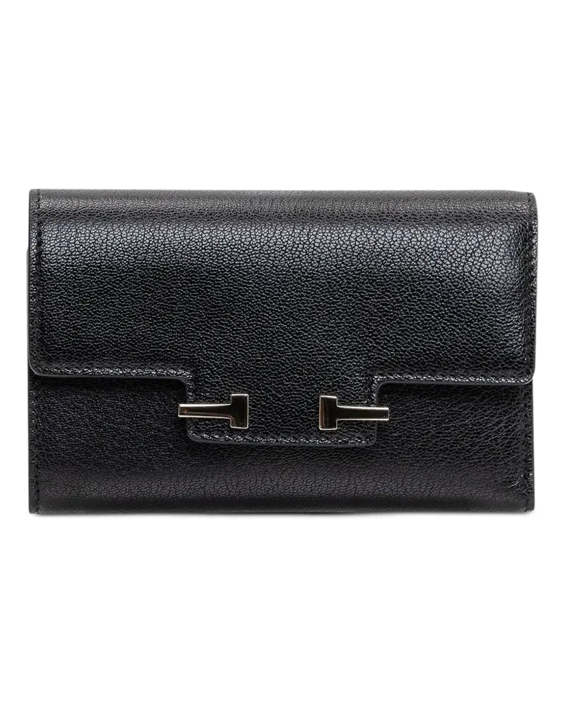 Tom Ford T-detail compact wallet - Schwarz Schwarz