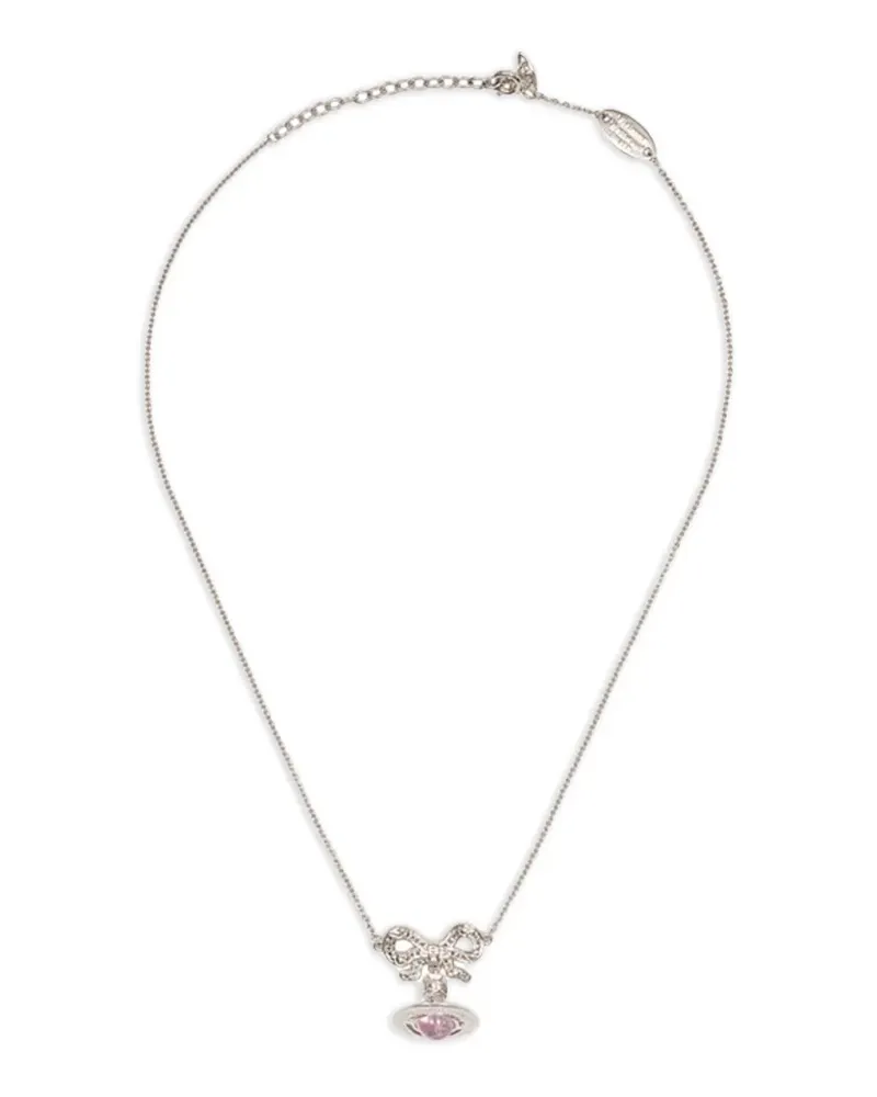 Vivienne Westwood Octavie Halskette mit Schleife - Silber Silber