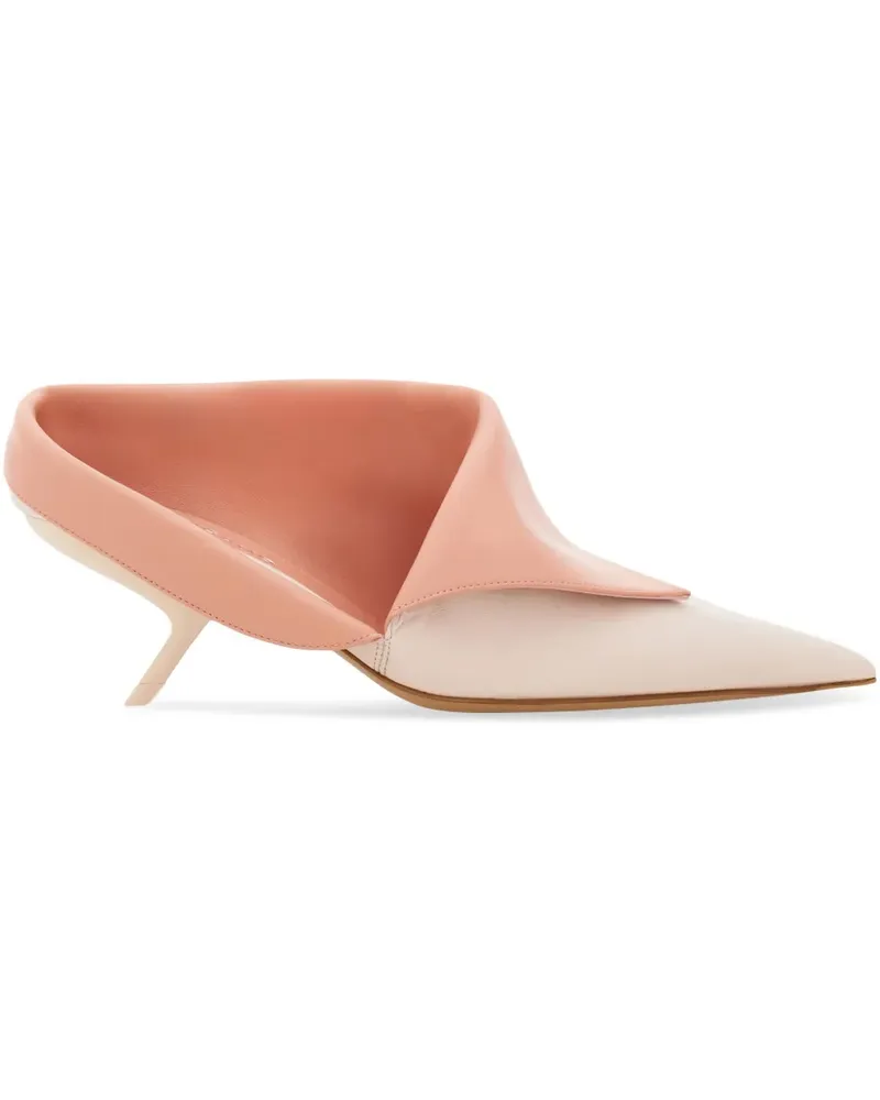 Ferragamo Eva Mules mit spitzer Kappe - Rosa Rosa