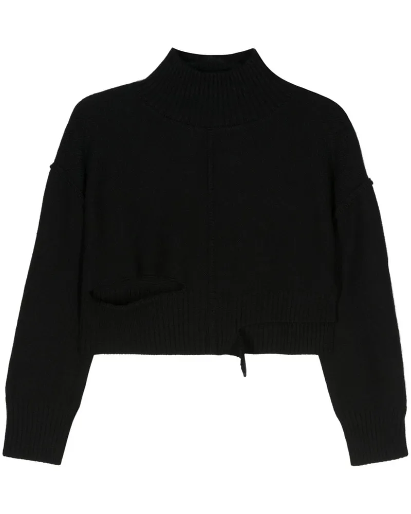 Maison Margiela Pullover mit Cut-Outs - Schwarz Schwarz