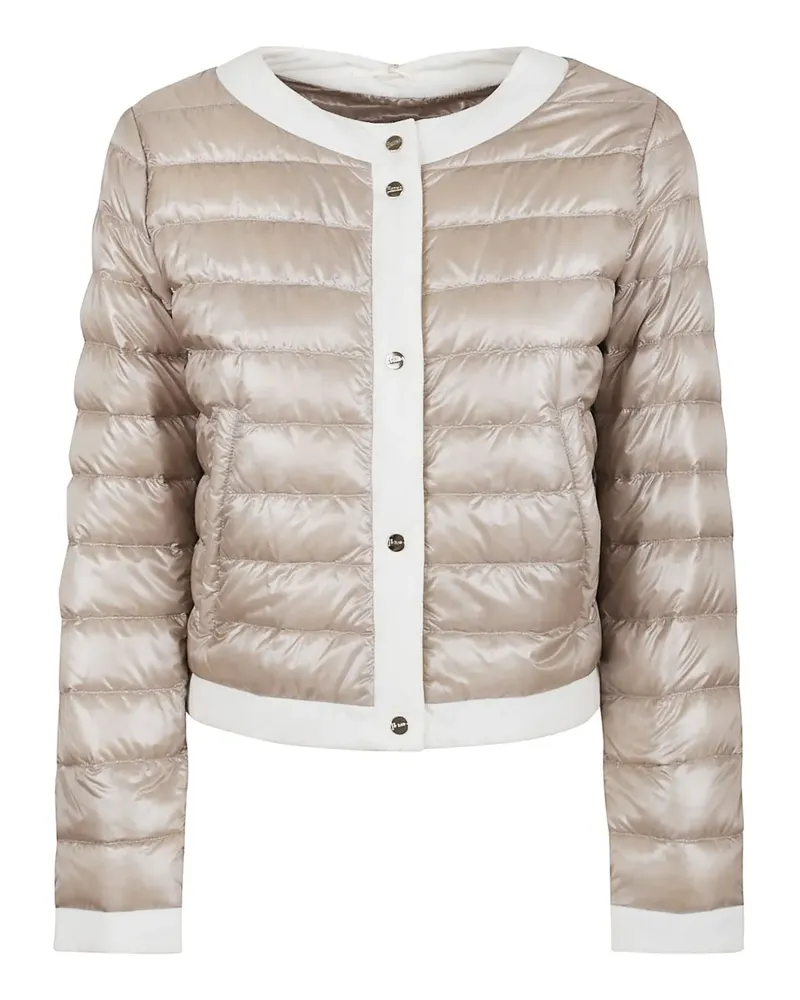 Herno Steppjacke mit Kontrastdetails - Nude Nude