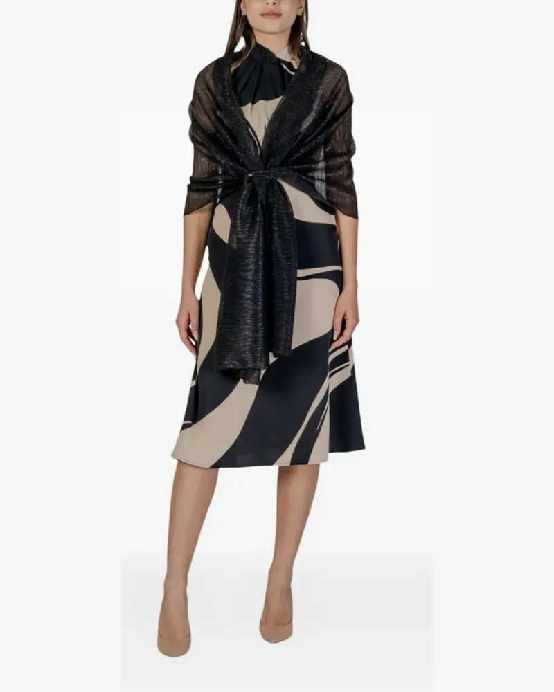 Rinascimento shimmer-effect scarf - Schwarz Schwarz