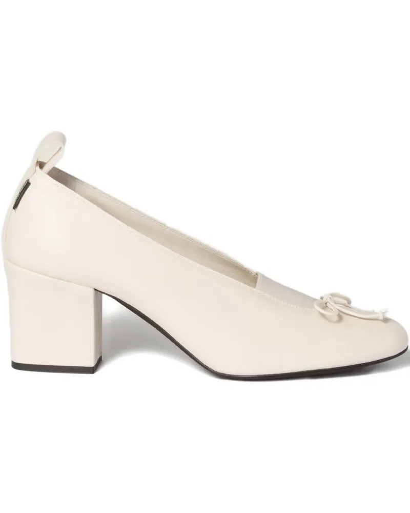 Miu Miu Élan Pumps mit Blockabsatz 65mm - Nude Nude