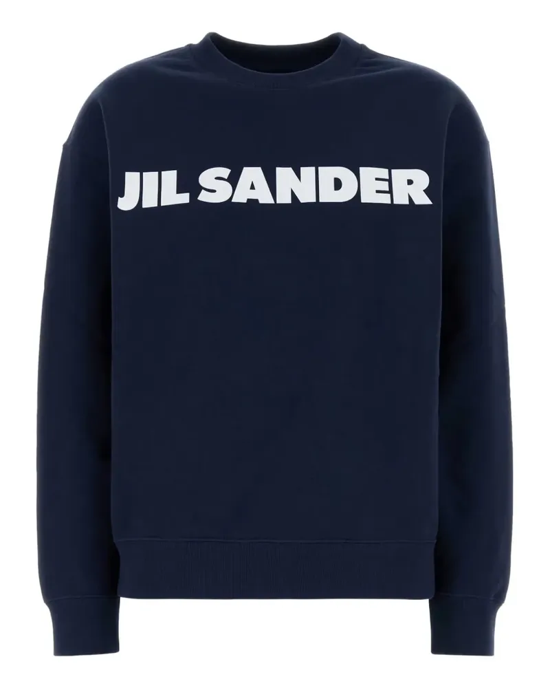 Jil Sander Sweatshirt mit Logo-Print - Blau Blau