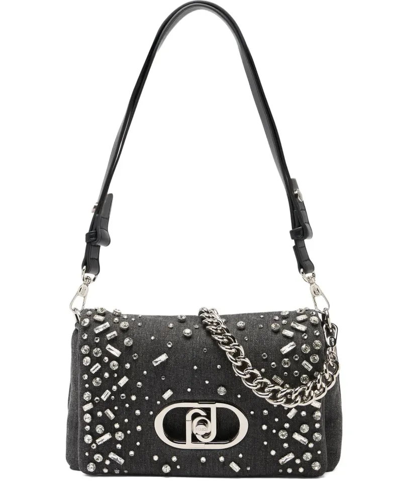 Liu Jo quilted jewel cross body bag - Grau Grau