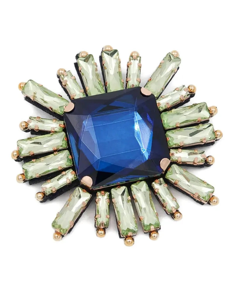 Essentiel Brosche mit Strass - Blau Blau