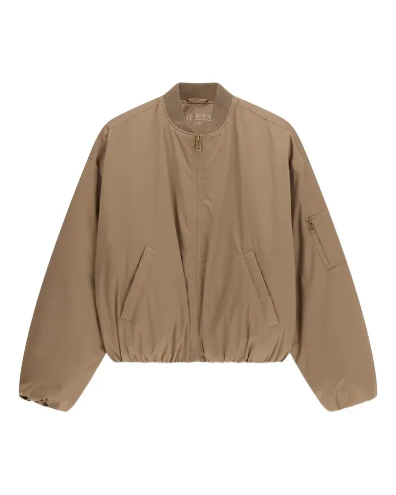 Guess Bomberjacke mit gerippten Details - Braun Braun