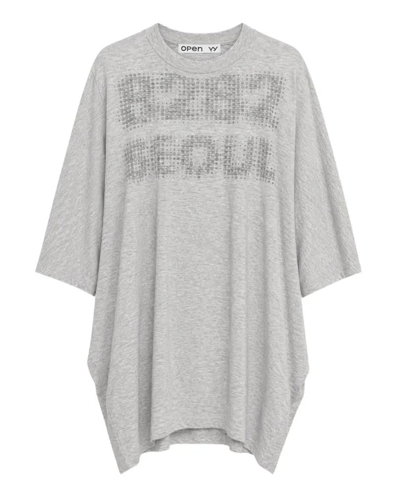 OPEN YY Seoul Lounge T-Shirt - Grau Grau
