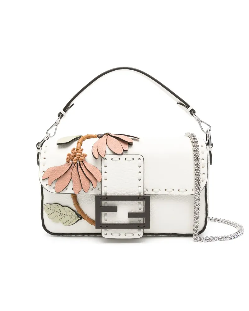 Fendi Mini Baguette Tote Bag - Weiß Weiß
