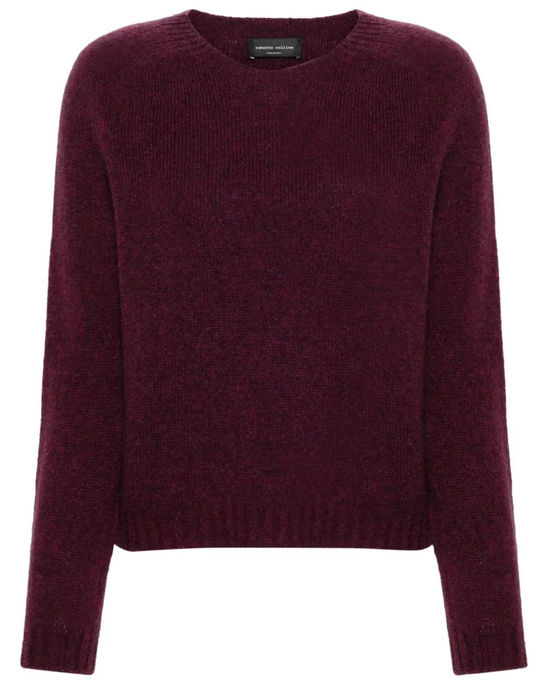 Roberto Collina Klassischer Pullover Violett