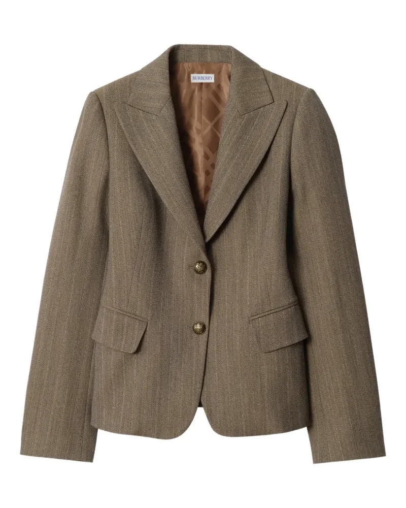 Burberry striped button-up blazer - Braun Braun