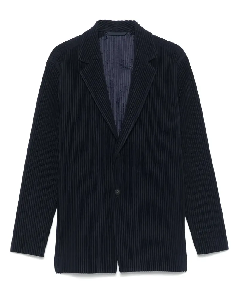 Issey Miyake Plissiertes Sakko - Blau Blau