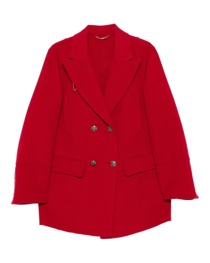 Ermanno Scervino double-breasted wool coat - Rot Rot