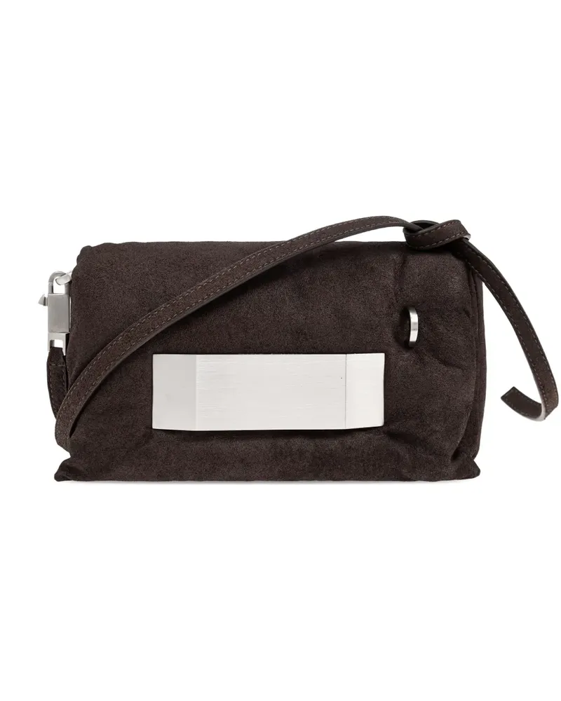 Rick Owens Wattierte Griffin Schultertasche - Braun Braun