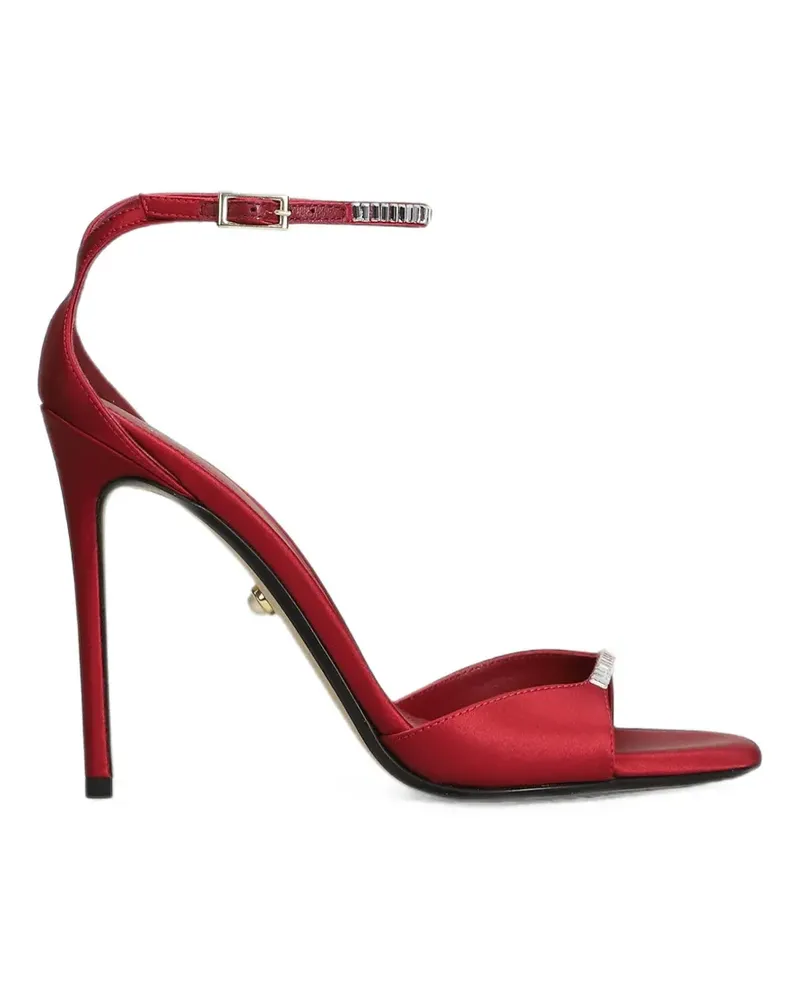 Alevì Sandalen aus Satin mit Kristallen - Rot Rot